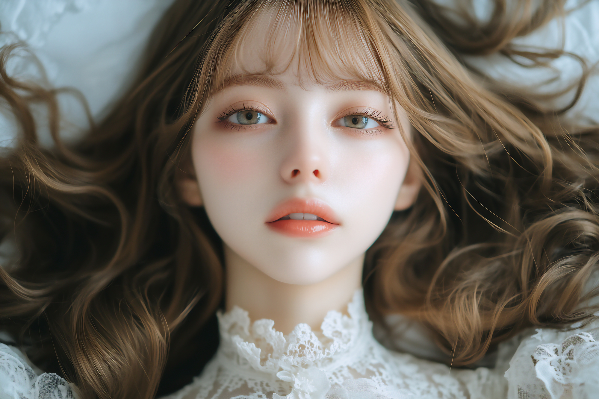 美容医療で肌質改善を受ける女性